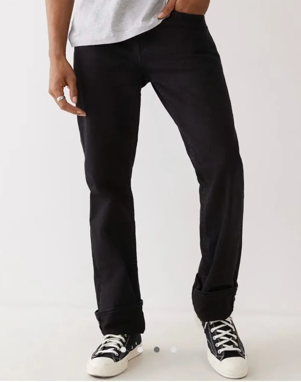 True Religion Ricky Relaxed straight jean in black men's sz. 29